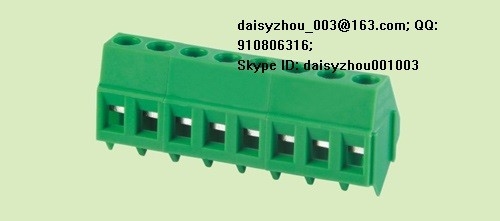 china PCB Screw terminal block RD103-5.0 2P 3P 300V 10A supplier