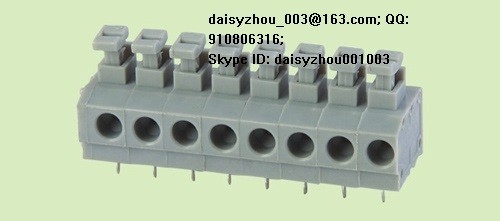 china PCB spring terminal block RD235-3.81 5.0 1P-XXP 250V 10A supplier