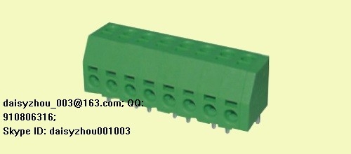 China PCB Screw terminal block RD250A-5.0 A1P-XXP 300V 8A supplier