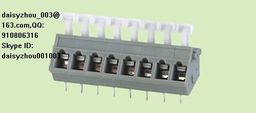 China PCB spring terminal block RD234 5.0 1P-XXP 300V 15A supplier