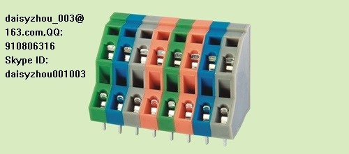 china PCB spring terminal block M736-5.0 1P-XXP 300V 15A supplier