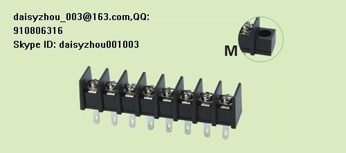 China Barrier terminal block 35H-7.62mm 2-30P 300V 20A supplier