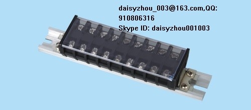 China Through din rail terminal block TD-20 1P-XXP 11.5MM 660V 20A supplier