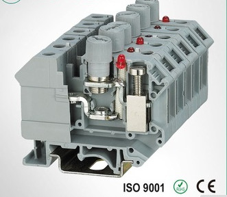 china SUK-10RD/X led fuse terminal block DIN rail terminal blocks supplier
