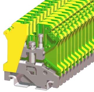 Din rail terminal block RD-SKJ-2.5JD din rail blocks supplier