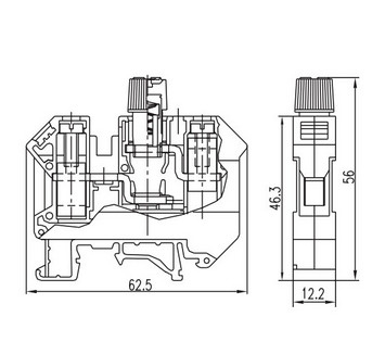 SUK-10RD led fuse terminal block supplier