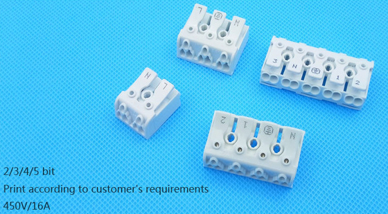 923 led road light terminal block wire connector whrite 400V 16A 2P 3P 4P 5P in large supply supplier