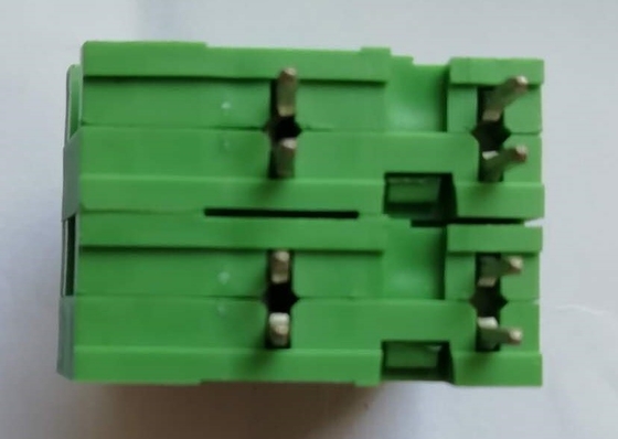 pcb screw terminal block 300V  5A green color with white button 1P - XXXXP can assembly base on buyer ask supplier
