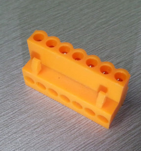 pcb terminal block 3.96mm pitch 300V 16A 2P-24P orange color screw terminal block HT3.96K supplier