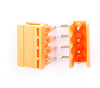 pcb terminal block 3.96mm pitch 300V 16A 2P-24P orange color screw terminal block HT3.96R supplier