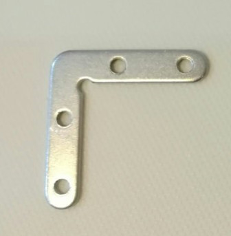 Zinc alloy metal die casting products with screw hole with stainless screws 90 degree belt; L type, V type supplier