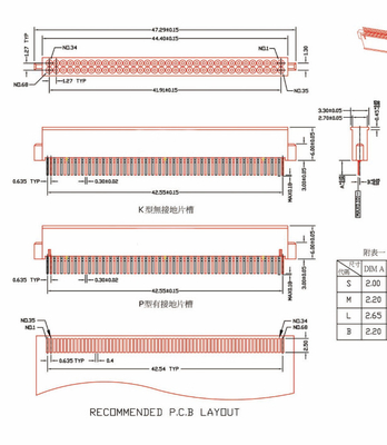 68 pin 68-pin Female and male parts  PCMCIA Connector use for PC cardbase for TV box or TV supplier